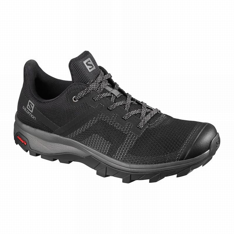 SALOMON OUTLINE PRISM Philippines - Women's Hiking Shoes - Black | 329460-QPG